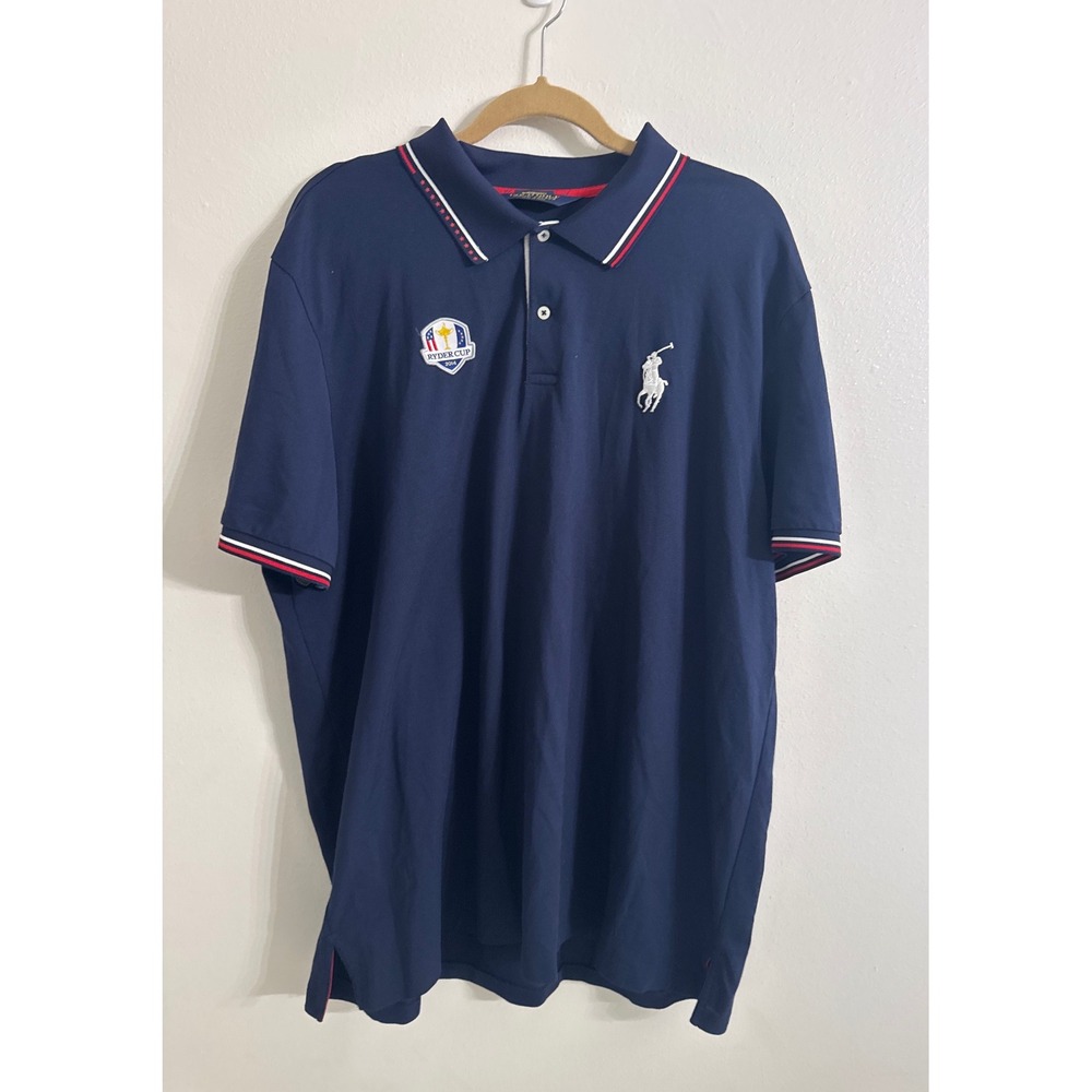 Polo Golf Ralph Lauren 2014 Ryder Cup Team USA Big Pony Polo Shirt XXL Navy